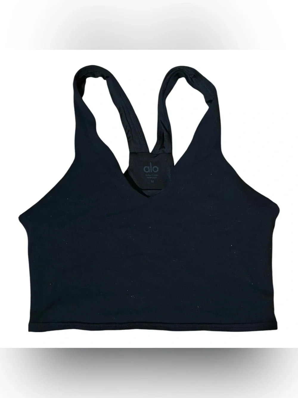 Alo Yoga Airbrush Real Bra Tank Black
